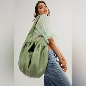 Free People NWT Slouchy Carryall in Spearmint